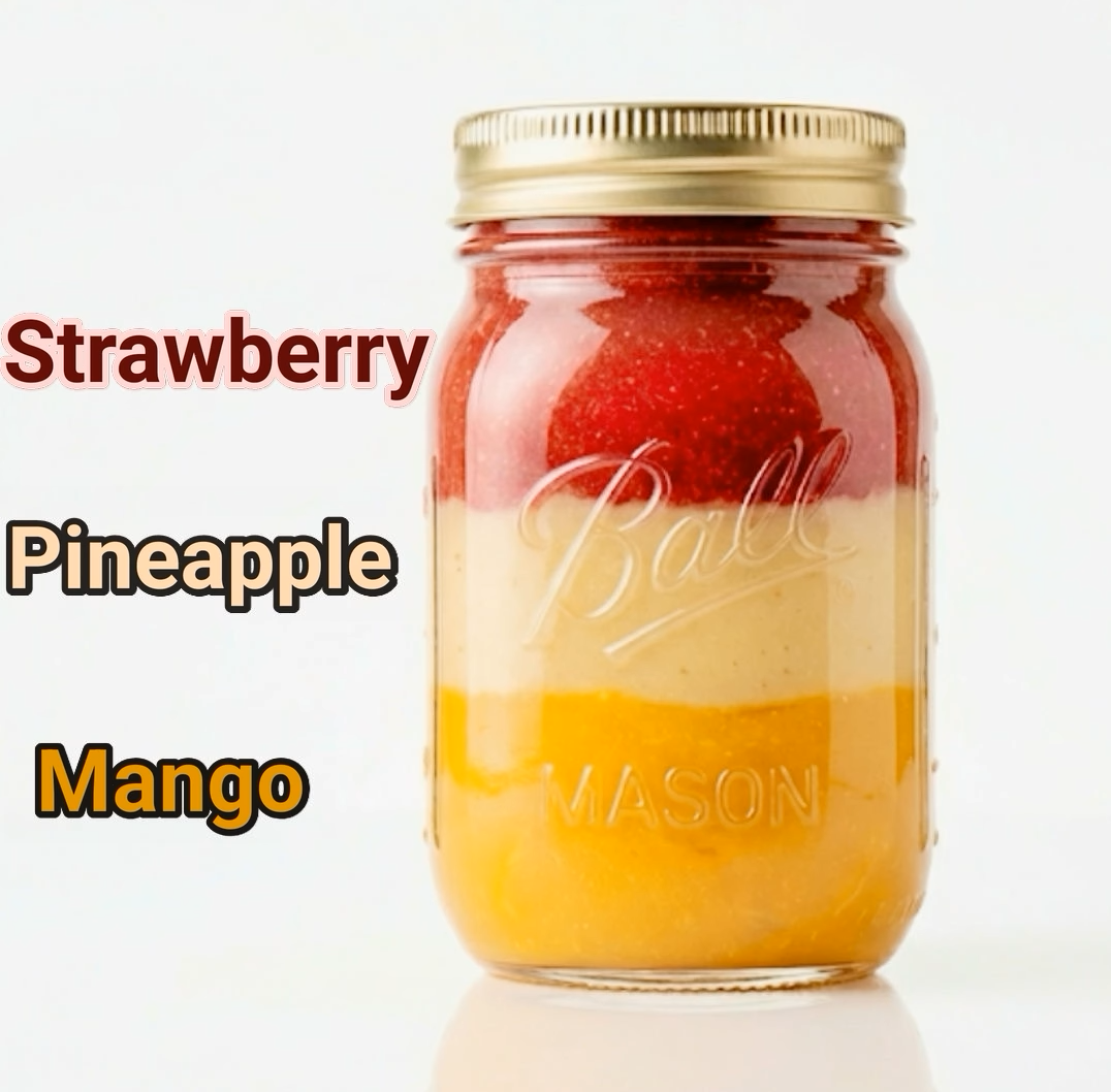 Strawberry Pineapple Mango stack