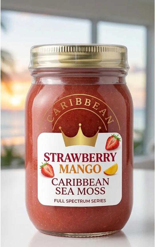 Strawberry mango seamoss