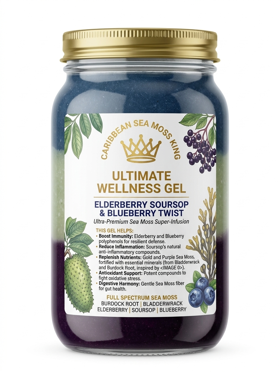 Ultimate Wellness Gel – Elderberry Soursop & Blueberry Twist