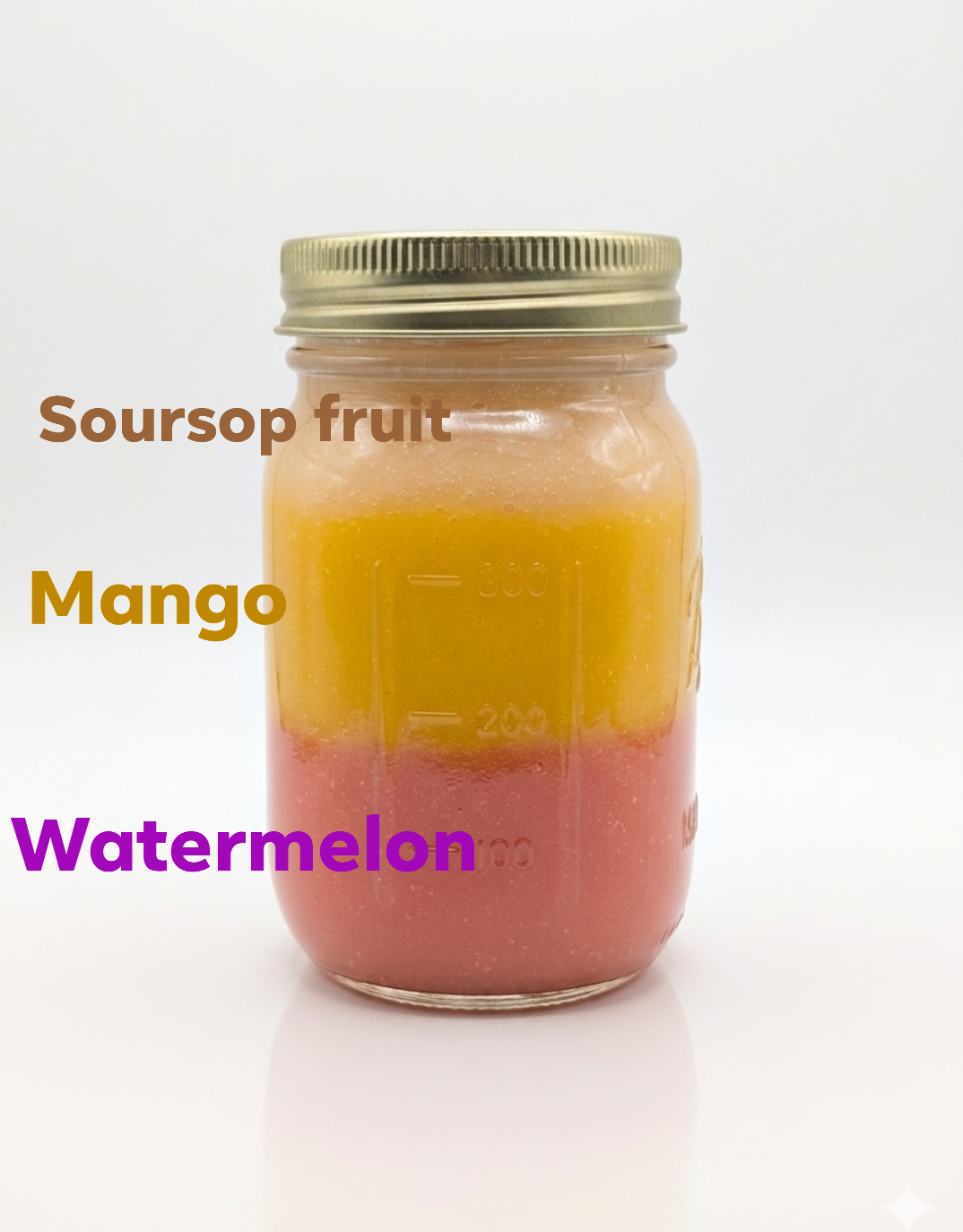 Soursop Mango Watermelon Stack